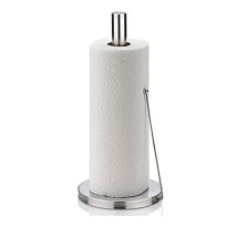 Kela Portarotolo Da Cucina Verticale, Anche Per Rotoli Spessi, Portarotolo Di Carta Alto 33,5 Cm, Rollo, Acciaio Inox Satinato