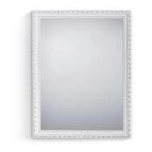 Specchio Loreley 34x45 Cm Bianco Cornice Legno Vintage