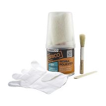 Miarco Kit Reparacion 0.25m2 Resina Gris , Kit De Reparación De Uso Fácil Y Rápido.repara Agujeros, Hendiduras, Partes Corroidas Y Grietas En Gran 