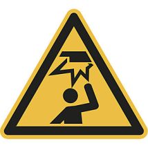 Segnali di avvertimento autoadesivi triangolari – 100 mm – Conformità ISO 7010 – Pellicola resistente ai raggi UV – 10 pezzi