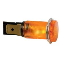 Lampada da pannello tondo 14mm 220V ambra – HRJC220A – ABS, Metallo – Seder