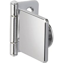 Glastürscharnier Gh34-0cr-k, Glas 4-6 Mm 36x38 Mm, Stahl Verchromt Eckig - Lamp