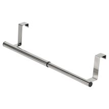 Appendiabiti Da Porta In Acciaio Argentato, Regolabile, 25-40 Cm