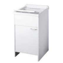 Negrari - Mueble Y Lavadero De Pvc Color Blanco 45x50 Cm Mod. Garden
