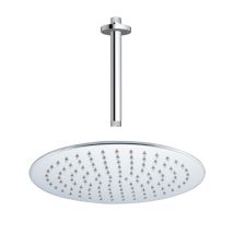 Fugaflow Eccelente Acces Douche De Tête - 30cm - Ronde - Bras De Plafond 20cm - Chrome