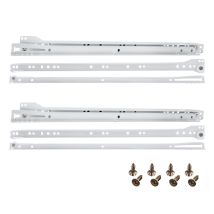 HELPMATE Schubladenschiene 450 mm – Teilauszug – Rollschubführung – max. Belastung 20 kg – für 2 Schubladen