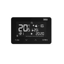 Termostato Inalámbrico De Dos Estados Para Ambientes (panel Frontal De Cristal) St-293z V2 Negro