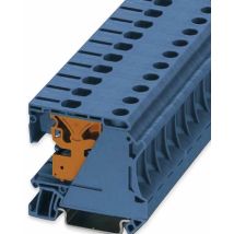 Phoenix N-Trennklemme 6-25 mm² Schraubanschluss 76A 400V blau – 2 Klemmstellen – NS 35/7,5 – NS 35/15