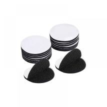 10 Pares De Cinta Adhesiva De Doble Cara Negra, Cinta Adhesiva De Doble Cara Extrafuerte, Redonda (6 X 6 Cm)