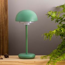 Lampada portatile Lari verde – LED integrato – Luce calda 3000K – Protezione IP44 – Autonomia 6 ore