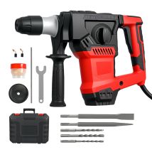 Traderight Hammer Drill Heavy Duty Corded Electric Impact Driver With Bit Set