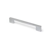 Asa De Zamak Con Acabado Cromo Mate, Dimensiones:157x8x27mm Y Entrepuntos:128mm -