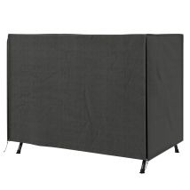 Housse Balancin Jardin Avec Fermeture Eclair Protection Exterieure 205x124x164 Cm Gris Fonce