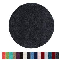 Tapis De Bain Sky Soft Polyester Noir 95 Cm De Diamètre