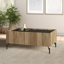 Furniture To Go - Tavolino Mod. Bergen Cm 100x60 H. 43.1 Catania Elche E Nero