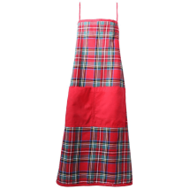 Delantal Babero Rojo 80x85 cm – Algodón reciclado y poliéster – Ideal para cocina navideña