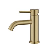 Detbom Grifo De Baño Grifo Mezclador Monomando Dorado Para Lavabo, Grifo Mezclador Ajustable Para Fregadero De Agua Fría Y Caliente Grifo Clásico De 
