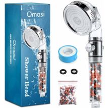 Bb-boom - Omasi High Pressure Shower Head Anti Limescale Filtering Shower Head,universal Water Saving Hand Shower Massage 3 Shower Modes Suitable For 