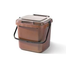 Original Organics – 7 Litre Brown Kitchen Caddy – Automatic Trash Can – Dimensions: 18.4 cm Width x 14.9 cm Length x 23.2 cm Height