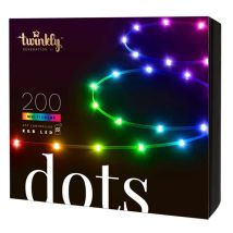 Twinkly - Dots Vernetzte Lichterkette Ip44 10m 200 Rgb-leds Schwarzes Kabel