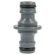 Cap Agad - Hydro-fit Doppel-schlauchkupplung Schlauchverbinder Pvc-u Grau