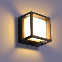7w Led-außenwandleuchte Ip66 Wasserdichte Quadratische Außenwandleuchte Für Hof, Garten, Terrasse, In Der Nähe Von Wand, Pfad, Terrasse, Villa, 
