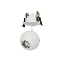 Faretto Led Da Incasso Bora Recessed 8,5w 36o 3000k Bianco Mate - Faretto Sferico Orientabile Ad Alta Efficienza - Beneito & Faure