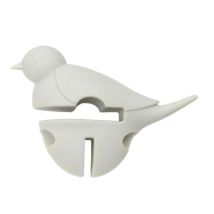 Repose Cuillère Petit Oiseau Blanc 3 En 1 - Dexam