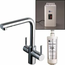 Insinkerator - 3 In 1 Boiling Hot Cold Water Chrome Tap + Neo Tank