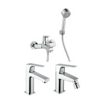 Piralla - Paquete Completo De Grifería De Baño, Bañera, Lavabo, Bidé Iceberg Kitice7cr