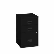 3 Drawer A4 Filing Cabinet – Black - Pierre Henry