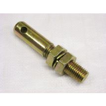 Securefix Direct - Cat 2 Tractor Implement Mounting Pin Lower Link With 2 Nuts 1' (1' Unf Thread Trailer Linkage)