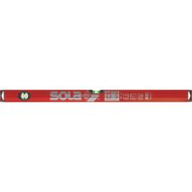 Sola Wasserwaage BIG X 120 cm Aluminium rot Messgenauigkeit ± 0,5 mm/m 2-K Endkappen ergonomisches Profil