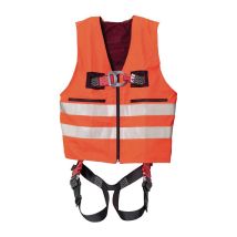 Gilet Di Sicurezza Con Imbracatura Mas33 Quick En361 En20471 Gilet 2 Punti Arancione Per Taglia 44-54