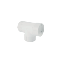 Derivación en T circular blanca Ø100 mm Ø125 mm – Accesorio para ventilación VMC
