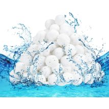 Apex Les Billes Filtrantes Pour Piscine, Un Paquet De 1000 G, Peuvent Remplacer 36 Kg De Sable Filtrant, Réutilisables, Conviennent Aux Systèmes De 
