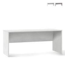 Scrivania moderna bianca opaca 180 cm – Legno nobilitato – 69 cm profondità – 76 cm altezza – 44 kg
