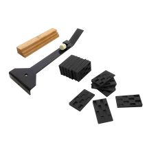 Kit De Pose Parquet Précision – 22 Pièces – Batte En Bois Fsc, Tire-lames, 20 Cales