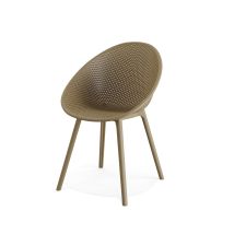 Qosy Chaise Outdoor Sable - Lot De 2 - Veba