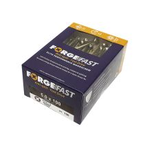 Forgefix – Elite Performance Wood Screw 5.0 x 100mm – Pozi Compatible – Box of 100 – Silver – Anti-Corrosive Finish