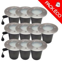 Pack De 10 Spots 230v Encastrables Extérieurs 7w 60led 3000k Limão