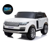 Auto Elettrica Bambini 12v Range Rover Bianco Telecomando Sospensioni