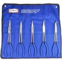 Stahlkaiser - Set 5pz Pinze Extra Lunghe 275mm Punte Dritta Piegata Meccanico