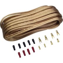 Sinuslive - Car Hifi Lautsprecherkabel-set 2 X 4 Mm² 10.00 M Vergoldet, Inkl. Stecker