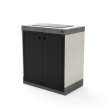 Módulo De Soporte Plan/venit Electric 78 Para Barbacoa De Obra Prefabricada (blanco, Gris, Negro - 78 X 47 X 47 Cm) - Uso En Exteriores - Tuozi