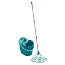 Leifheit - Wischmopp Set 3-teilig Bodenwischer Wischer Eimer Bodenreiniger Putzeimer