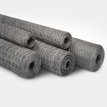 Casa Pura - Drahtzaun Verzinkt Kaninchendraht Maschenweite: 13 Mm Höhe: 75 Cm Länge: 10 M