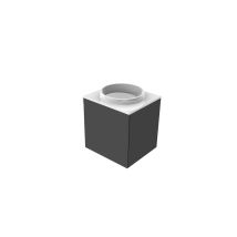 Emco Evo 450 Lavabo Para Invitados, Negro, 450x450x508mm,