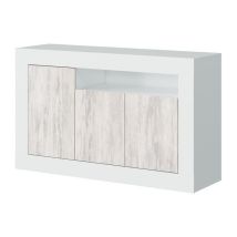 Salone Aparador Baltik 3 puertas – Tablero de partículas melaminizado – 87 cm alto x 144 cm ancho x 42 cm profundidad – 46,55 kg