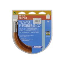 Addax Flessibile Inox Butano Propano 2m Raccordo Gas